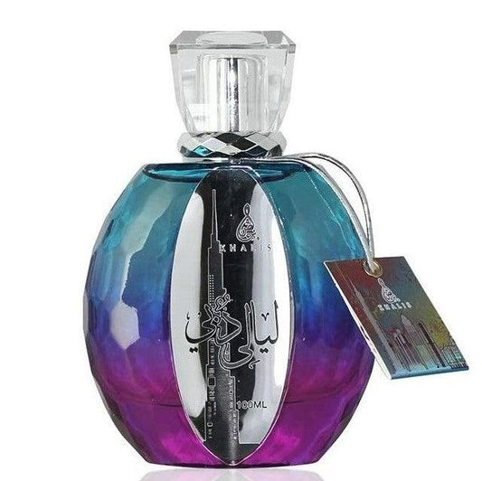 100 ml Eau de Perfume Layali Dubai Oriental cu Arome de Chihlimbar și Vanilie pentru Femei - Bijuterii TV