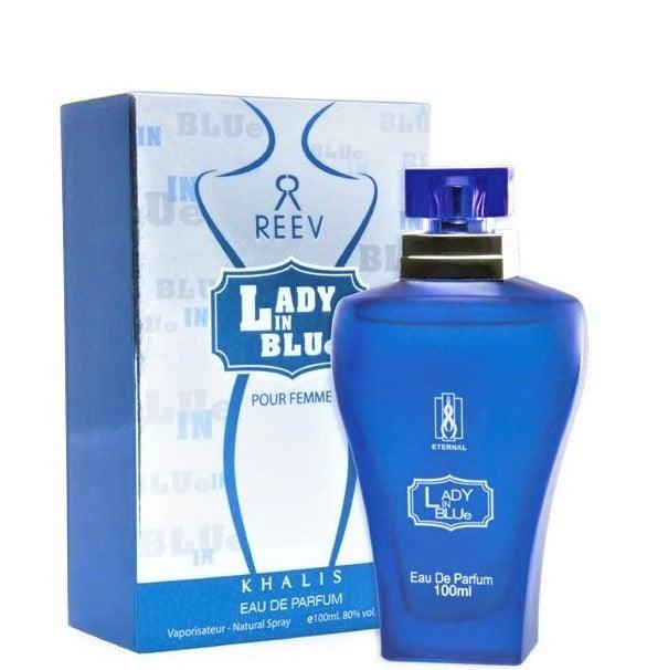 100 ml Eau de Perfume Lady in Blue cu Arome Fructate și Chihlimbar pentru Femei - Bijuterii TV
