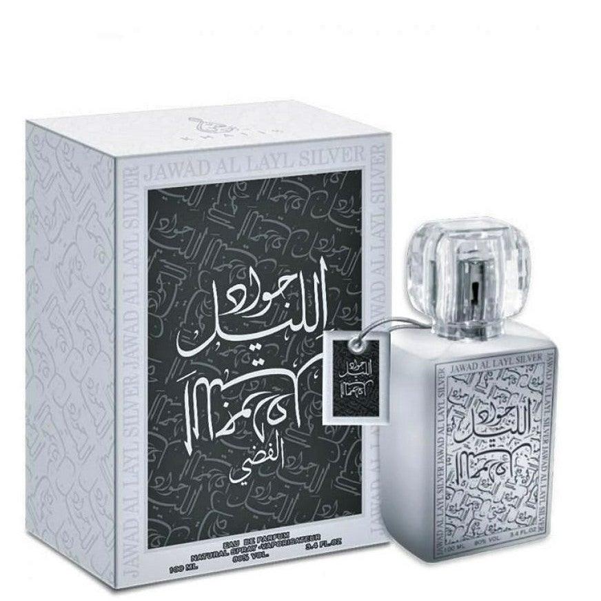 100 ml Eau de Perfume Jawad Al Layl Silver cu Arome Fructate și Mosc pentru Bărbați și Femei - Bijuterii TV