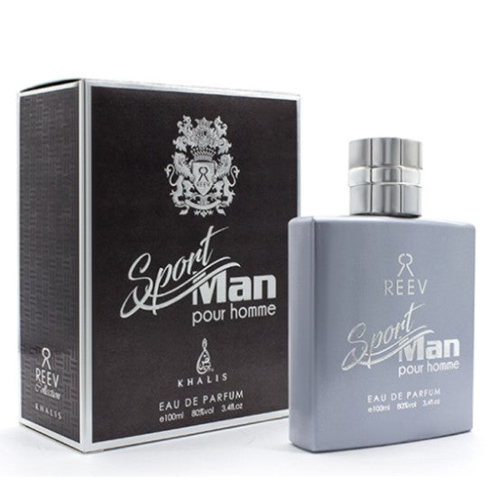 100 ml Eau de Perfume SPORT MEN cu Arome de Chihlimbar și Mosc pentru Bărbați