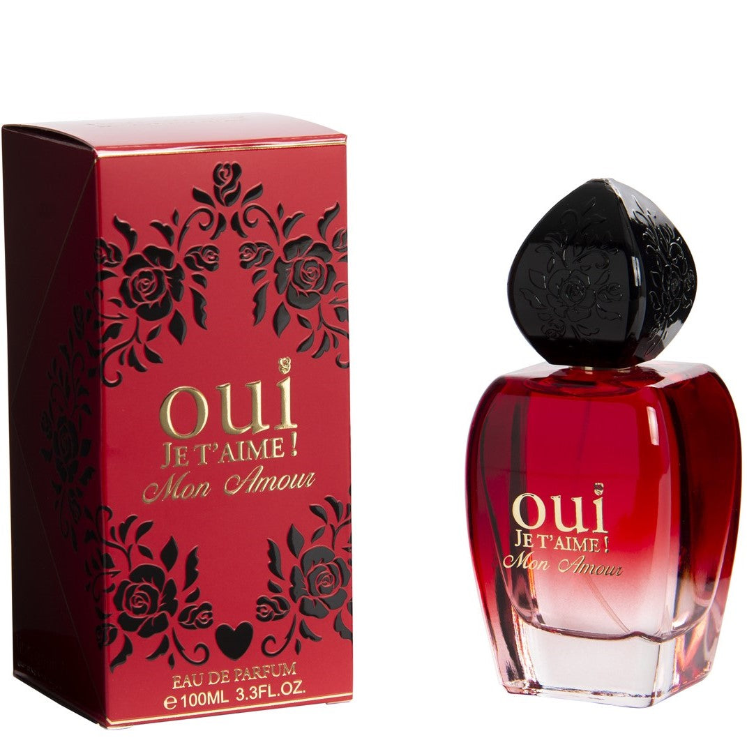 100 ml Parfum EDP OUI JE T’AIME MON AMOUR cu Arome Floral-Fructate pentru Femei