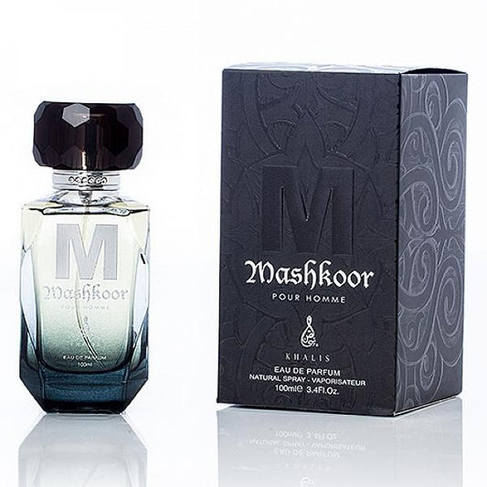 100 ml Parfum EDP MASHKOOR cu Arome Picant-Lemnoase și Piele pentru Bărbați