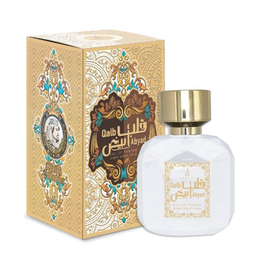 100 ml Parfum EDP QALB ABYAD cu Arome Dulci-Fructate și Lemnoase pentru Femei