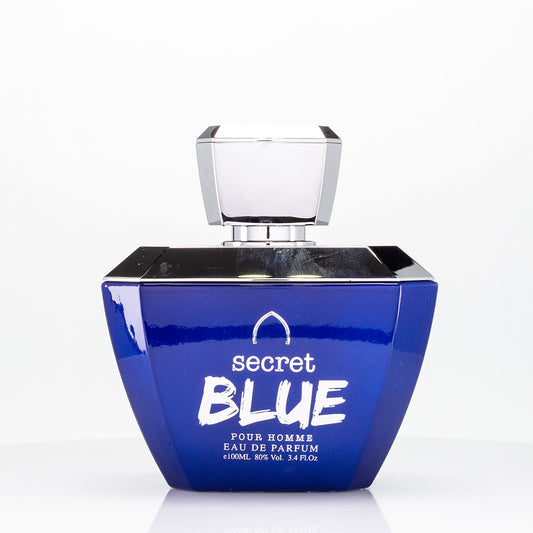 100 ml EDP SECRET BLUE cu Arome Fructat-Lemnoase pentru Bărbați