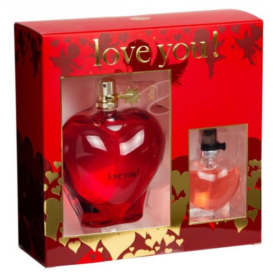 100 + 15 ml EDP "LOVE YOU RED" cu Arome Fructat-Florale și Mosc pentru Femei