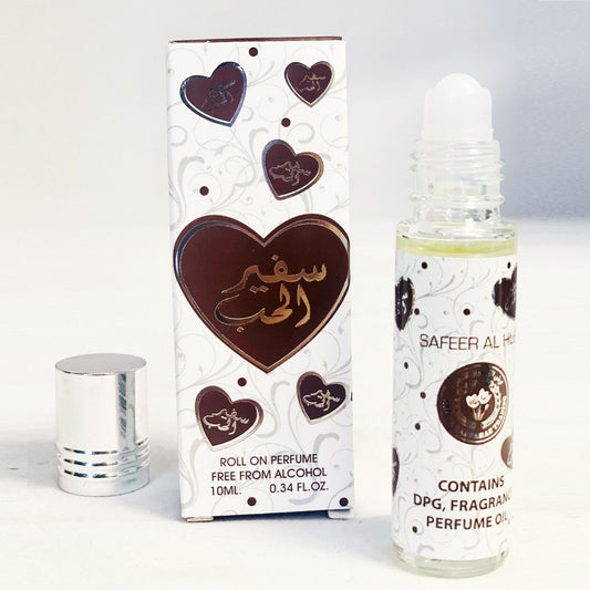 10 ml Ulei de Parfum Safeer Al Hub cu Arome Vanilie și Iasomie pentru Femei - Bijuterii TV