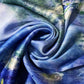 Eșarfă-Șal de Mătase, 70 cm x 180 cm, Model Claude Monet - Water Lilies - Bijuterii TV