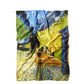 Eșarfă-Șal de Mătase, 70 cm x 180 cm, Model Van Gogh - Cafe Terrace At Night - Bijuterii TV
