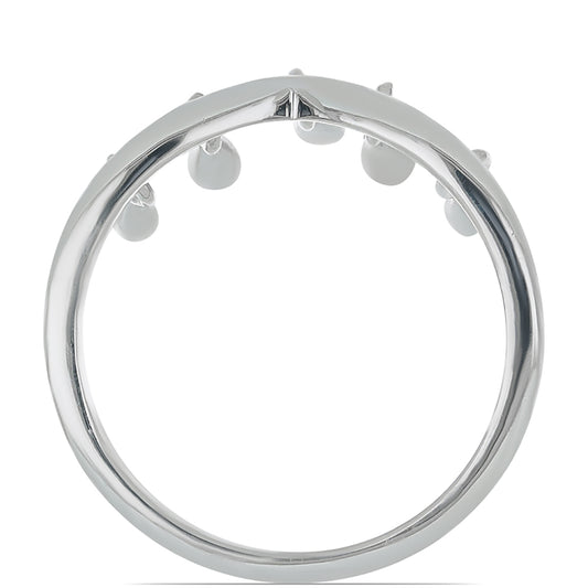 Inel din Argint 925 ( 2.65 grame ) cu Diamant Alb 0.03 Carate