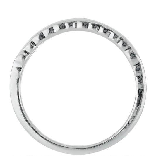 Inel din Argint 925 ( 2.21 grame ) cu Diamant Galben și Zircon Alb 0.4 Carate