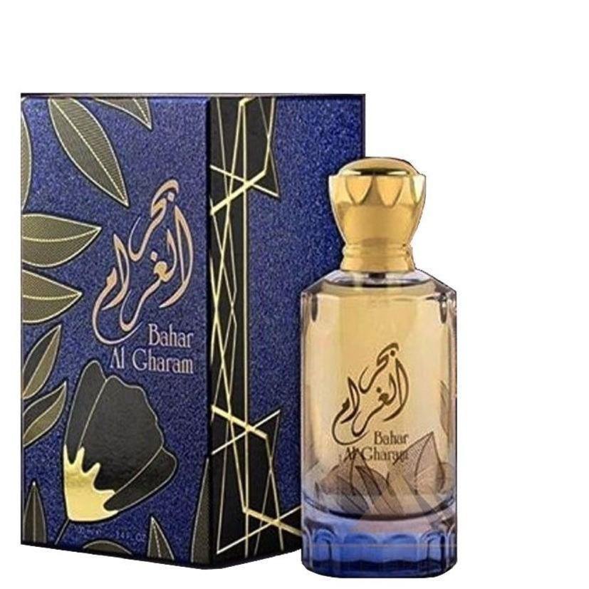 100 ml Eau de Perfume Bahar Al Gharam cu Arome Lemnoase Vanilat-Picante și Mosc pentru Bărbați - Bijuterii TV