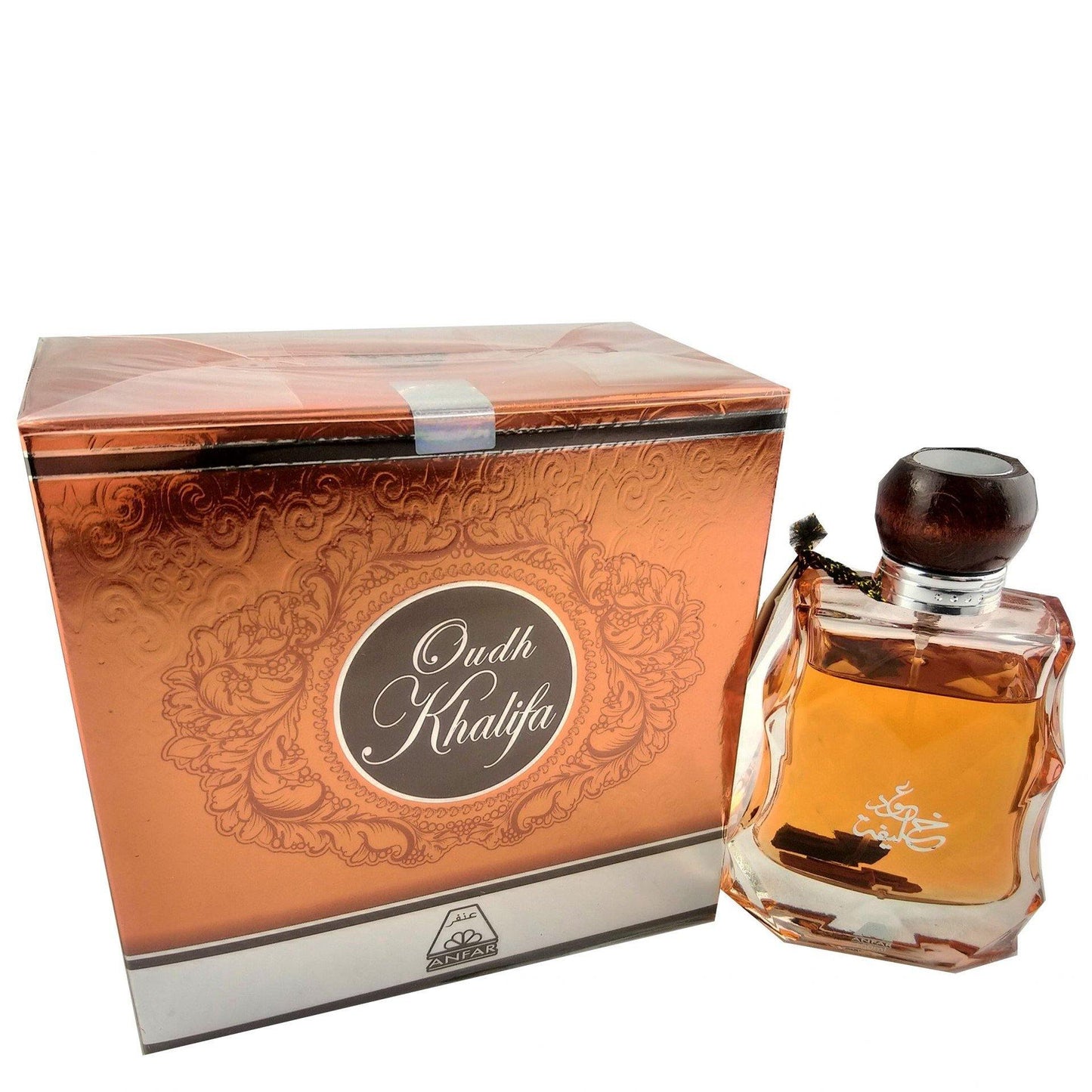 100 ml Eau de Perfume Oud Khalifa cu Arome Floral-Lemnoase de Oud și Mosc pentru Bărbați - Bijuterii TV