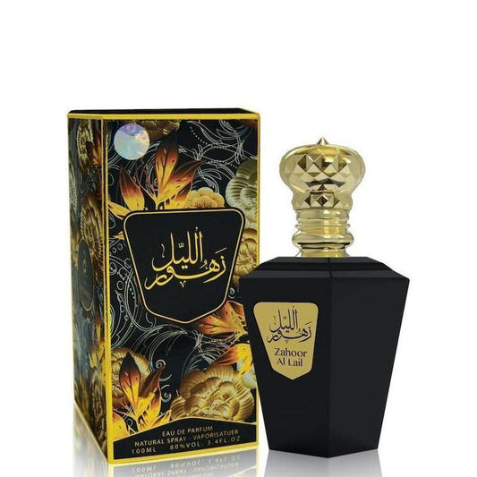 100 ml Parfum Zahoor Al Lail cu Arome Dulci  Vanilat Fructate pentru Bărbați și Femei - Bijuterii TV